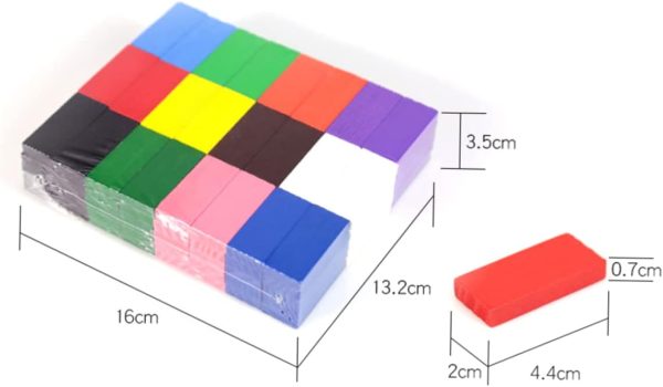 Wooden Domino Blocks for Boys and Girls 120pcs Standard Blocks Set Bright Dominos for Educational Toys