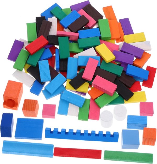 Dominoes Game Set for Boys and Girls Adults Wooden Domino Building Blocks Safe Great for Family Gatherings Outdoor Activities