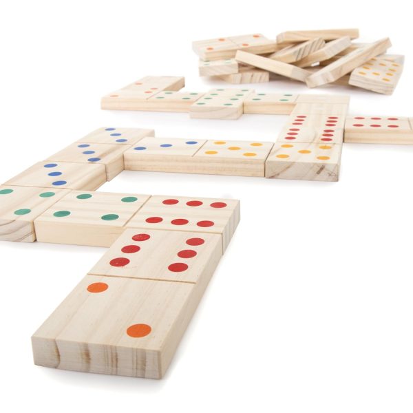 Giant Wooden Dominoes Game Set (28 Piece) - Image 2
