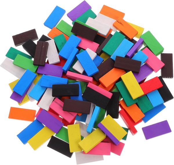 1 Set Boys and Girls' Educational Domino Block Dominoes Set Wooden Boys and Girls Toy Safe